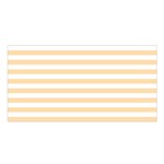 Horizontal Stripes - White and Navajo White Yellow Satin Shawl