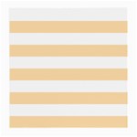 Horizontal Stripes - White and Navajo White Yellow Medium Glasses Cloth