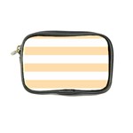 Horizontal Stripes - White and Navajo White Yellow Coin Purse