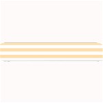 Horizontal Stripes - White and Navajo White Yellow Small Bar Mat