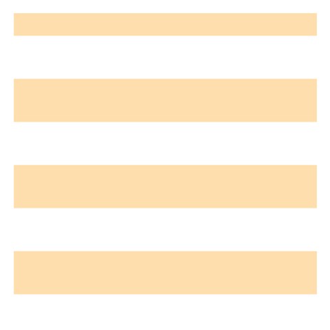Horizontal Stripes 3.75 x3.75  Memopad