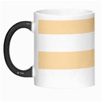 Horizontal Stripes - White and Navajo White Yellow Morph Mug