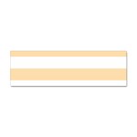 Horizontal Stripes - White and Navajo White Yellow Sticker (Bumper)