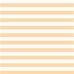 Horizontal Stripes - White and Navajo White Yellow ScrapBook Page 8  x 8 