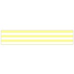 Horizontal Stripes - White and Pastel Yellow Flano Scarf (Small)