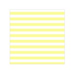 Horizontal Stripes - White and Pastel Yellow Small Satin Scarf  (Square)