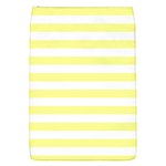 Horizontal Stripes - White and Pastel Yellow Removable Flap Cover (S)