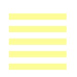 Horizontal Stripes - White and Pastel Yellow Greeting Card 4.5  x 6 