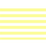 Horizontal Stripes - White and Pastel Yellow Birthday Cake 3D Greeting Card (7x5)