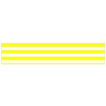 Horizontal Stripes - White and Yellow Flano Scarf (Small)