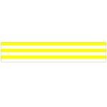 Horizontal Stripes - White and Yellow Flano Scarf (Large)