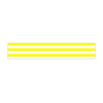 Horizontal Stripes - White and Yellow Flano Scarf (Mini)