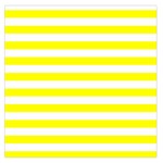 Horizontal Stripes - White and Yellow Large Satin Scarf (Square)