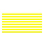 Horizontal Stripes - White and Yellow Satin Shawl
