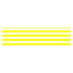 Horizontal Stripes - White and Yellow Satin Scarf (Oblong)