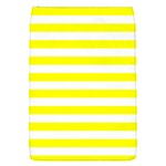 Horizontal Stripes - White and Yellow Removable Flap Cover (S)