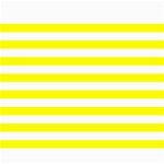 Horizontal Stripes - White and Yellow Collage 8  x 10 