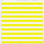 Horizontal Stripes - White and Yellow Canvas 20  x 20 