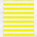 Horizontal Stripes - White and Yellow Canvas 20  x 24 