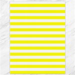 Horizontal Stripes - White and Yellow Canvas 36  x 48 