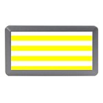 Horizontal Stripes - White and Yellow Memory Card Reader (Mini)