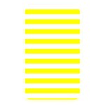 Horizontal Stripes - White and Yellow Memory Card Reader (Rectangular)