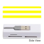 Horizontal Stripes - White and Yellow Memory Card Reader (Stick)