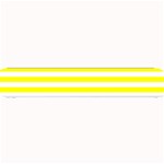 Horizontal Stripes - White and Yellow Small Bar Mat