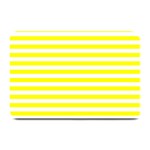 Horizontal Stripes - White and Yellow Plate Mat