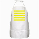 Horizontal Stripes - White and Yellow BBQ Apron