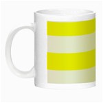 Horizontal Stripes - White and Yellow Night Luminous Mug