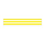 Horizontal Stripes - White and Canary Yellow Flano Scarf (Mini)