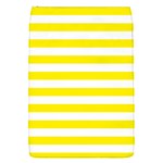 Horizontal Stripes - White and Canary Yellow Removable Flap Cover (S)