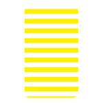 Horizontal Stripes - White and Canary Yellow Memory Card Reader (Rectangular)