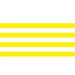 Horizontal Stripes - White and Canary Yellow YOU ARE INVITED 3D Greeting Card (8x4)