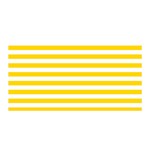 Horizontal Stripes - White and Gold Yellow Satin Wrap