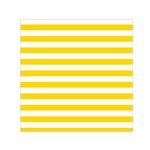 Horizontal Stripes - White and Gold Yellow Small Satin Scarf  (Square)