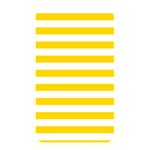 Horizontal Stripes - White and Gold Yellow Memory Card Reader (Rectangular)