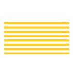 Horizontal Stripes - White and Banana Yellow Satin Wrap