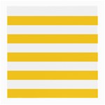 Horizontal Stripes - White and Banana Yellow Medium Glasses Cloth