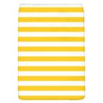 Horizontal Stripes - White and Banana Yellow Removable Flap Cover (L)