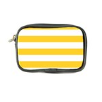 Horizontal Stripes - White and Banana Yellow Coin Purse