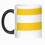 Horizontal Stripes - White and Banana Yellow Morph Mug