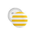 Horizontal Stripes - White and Banana Yellow 1.75  Button
