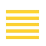 Horizontal Stripes - White and Banana Yellow Greeting Card 5  x 7 