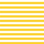 Horizontal Stripes - White and Banana Yellow ScrapBook Page 12  x 12 