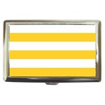 Horizontal Stripes - White and Banana Yellow Cigarette Money Case