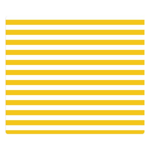 Horizontal Stripes 50 x40  Blanket Front