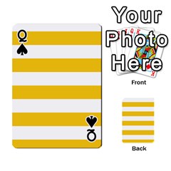 Queen Horizontal Stripes Front - SpadeQ
