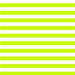 Horizontal Stripes - White and Fluorescent Yellow ScrapBook Page 8  x 8 